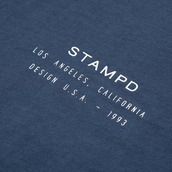 STAMPD | STACKED LOGO TEE / NAVY