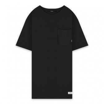 STAMPD | PIQUE POCKET RELAXED TEE / BLACK