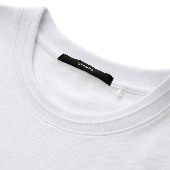 STAMPD | PIQUE POCKET RELAXED TEE / WHITE