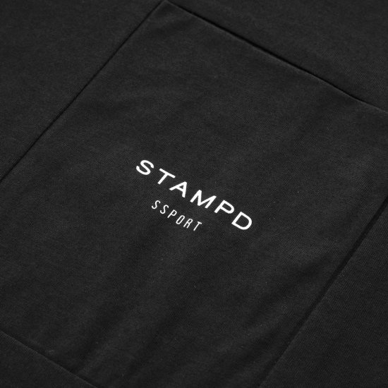 STAMPD | SSPORT LOGO POCKET TEE / BLACK