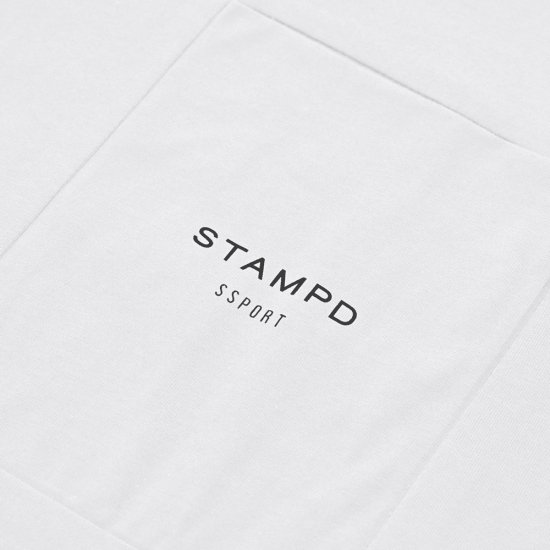 STAMPD | SSPORT LOGO POCKET TEE / WHITE
