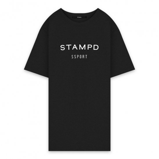 STAMPD | SSPORT CLASSIC LOGO TEE / BLACK