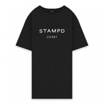 STAMPD | SSPORT CLASSIC LOGO TEE / BLACK