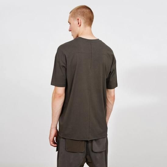 THOM/KROM | HERREN T-SHIRT WORKED/GEWIRKT / MUD