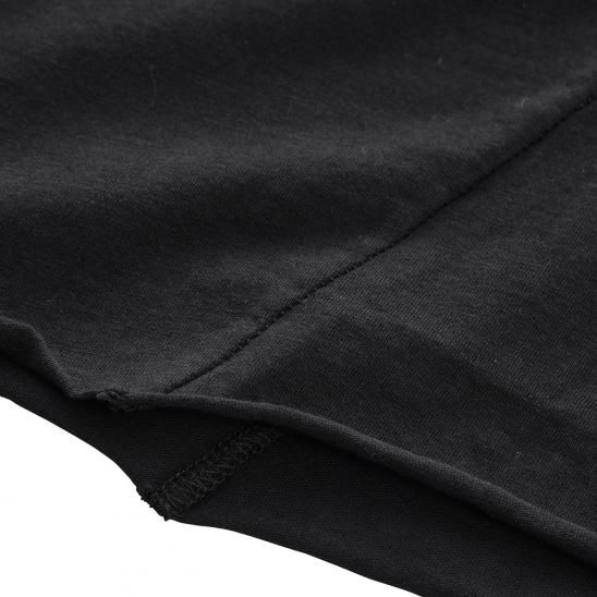 THOM/KROM | HERREN T-SHIRT WORKED/GEWIRKT / BLACK