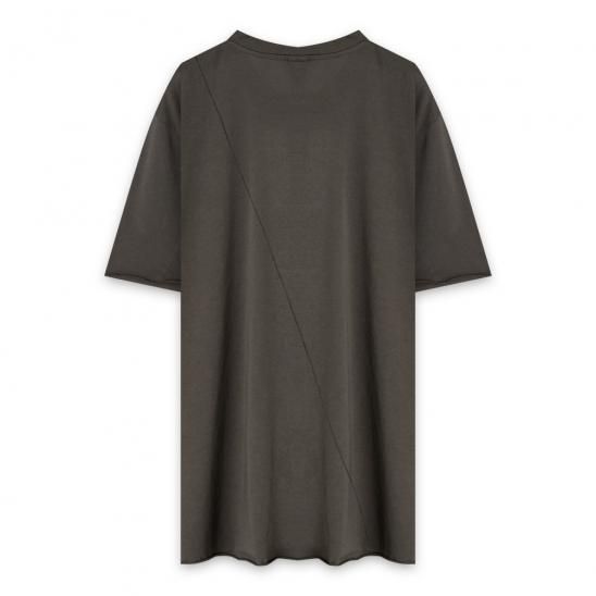 THOM/KROM | HERREN T-SHIRT WORKED/GEWIRKT / MUD