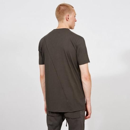 THOM/KROM | HERREN T-SHIRT WORKED/GEWIRKT / MUD