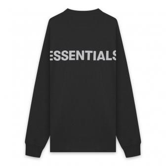 FOG ESSENTIALS | BOXY GRAPHIC LONG SLEEVE T-SHIRT / BLACK