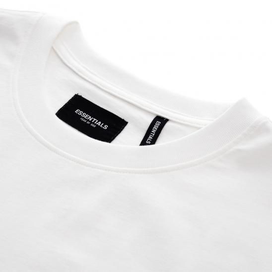 FOG ESSENTIALS | BOXY GRAPHIC LONG SLEEVE T-SHIRT / WHITE