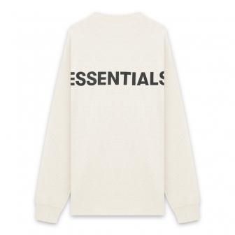 FOG ESSENTIALS | BOXY GRAPHIC LONG SLEEVE T-SHIRT / CREAM