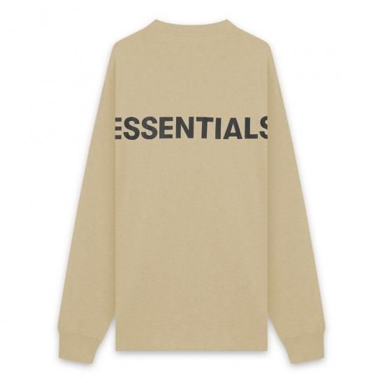 FOG ESSENTIALS | BOXY GRAPHIC LONG SLEEVE T-SHIRT / TAN