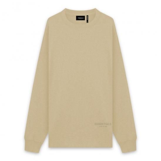 FOG ESSENTIALS | BOXY GRAPHIC LONG SLEEVE T-SHIRT / TAN