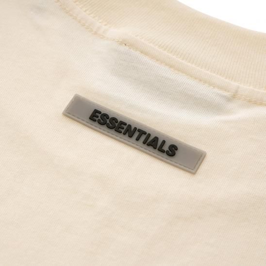 FOG ESSENTIALS | 3D SILICON APPLIQUE LONG SLEEVE T-SHIRT / CREAM