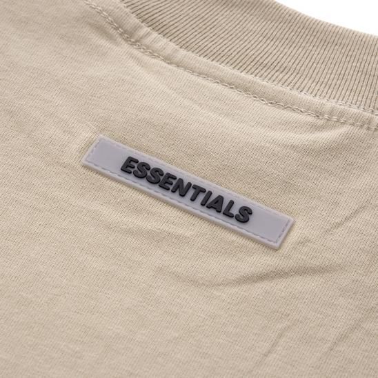 FOG ESSENTIALS | 3D SILICON APPLIQUE LONG SLEEVE T-SHIRT / TAN