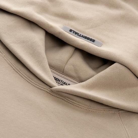 FOG ESSENTIALS | 3D SILICON APPLIQUE PULLOVER HOODIE / TAN