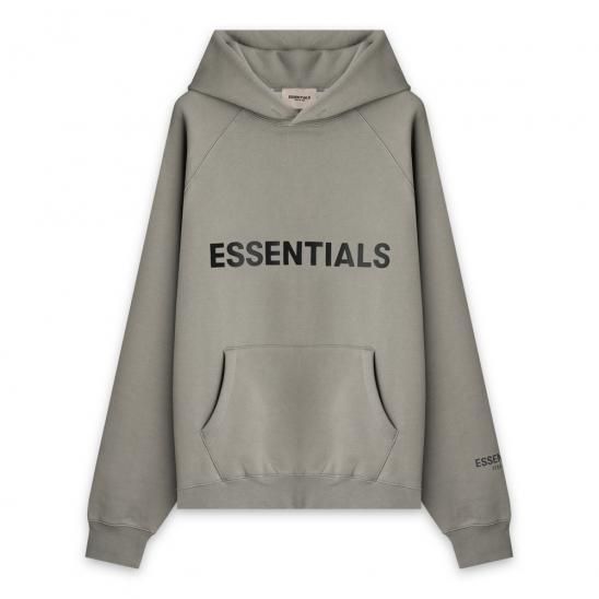 FOG ESSENTIALS | 3D SILICON APPLIQUE PULLOVER HOODIE / CHARCOAL