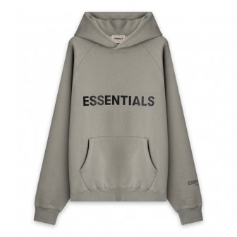 FOG ESSENTIALS | 3D SILICON APPLIQUE PULLOVER HOODIE / CHARCOAL