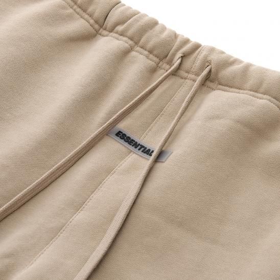 FOG ESSENTIALS | RUBBER TAG PRINT SWEATPANTS / TAN