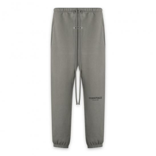 FOG ESSENTIALS | RUBBER TAG PRINT SWEATPANTS / CHARCOAL