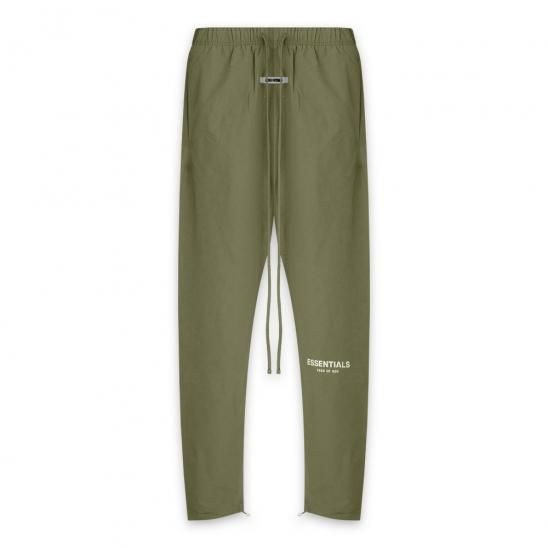 FOG ESSENTIALS | NYLON TRACK PANTS / OLIVE