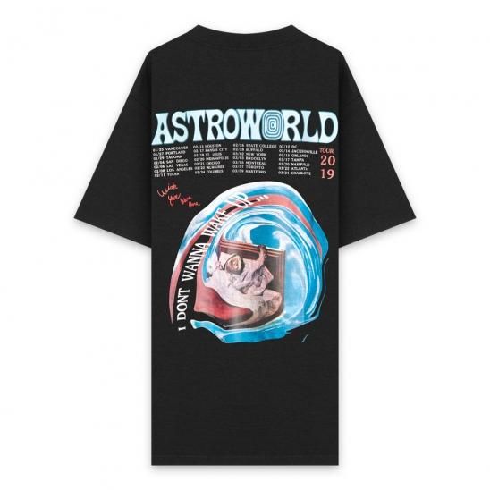 TRAVIS SCOTT | ASTROWORLD TOUR TRAVIS SCOTT I DON'T WANT TO WAKE UP TEE / BLACK