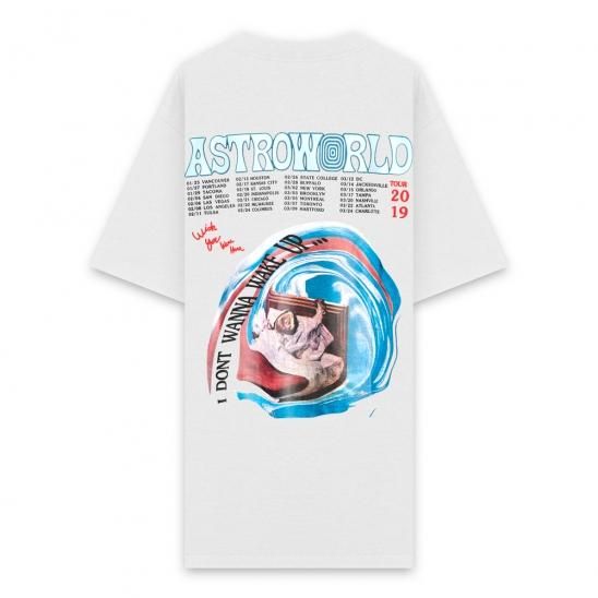 TRAVIS SCOTT | ASTROWORLD TOUR TRAVIS SCOTT I DON'T WANT TO WAKE UP TEE / WHITE