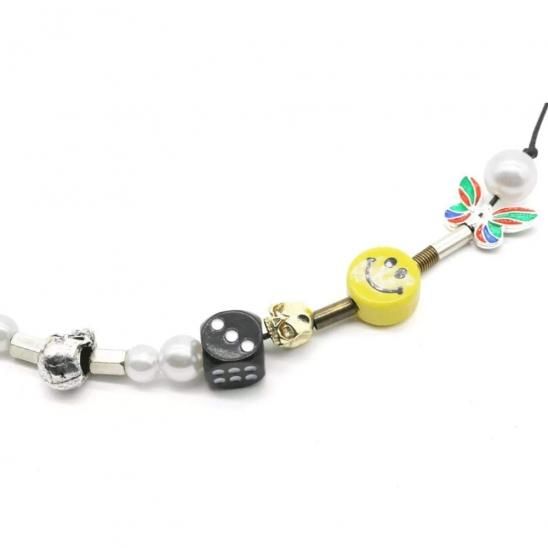 *EVAE+MOB | EVAE+ SMILEY NECKLACE / YELLOW