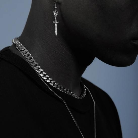 LUKE VICIOUS | XL CUBAN NECKLACE / SILVER