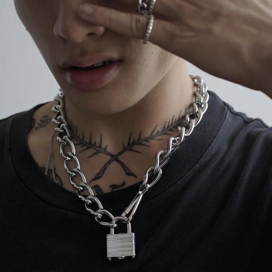 LUKE VICIOUS | VICIOUS PADLOCK NECKLACE / SILVER