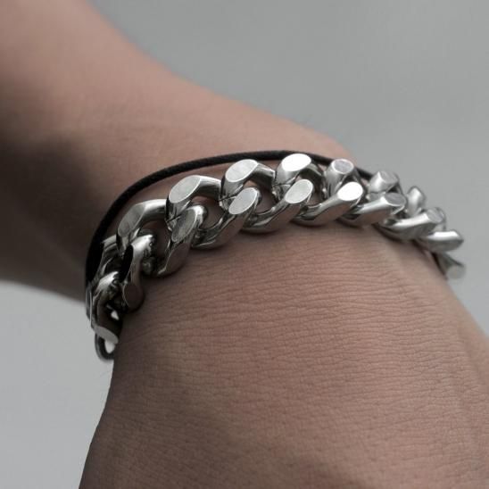 LUKE VICIOUS | XL CUBAN BRACELET / SILVER