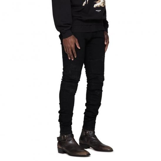 REPRESENT | BIKER DENIM / BLACK