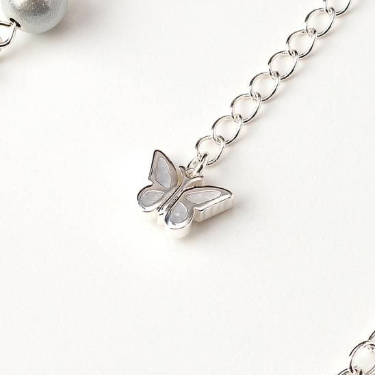 STUGAZI | SELENE ANGEL NECKLACE / ELECTRIC SILVER