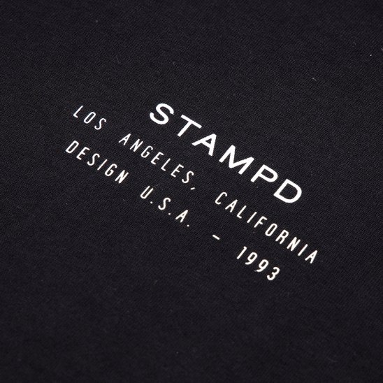 STAMPD | STACKED LOGO LONG SLEEVE TEE / BLACK