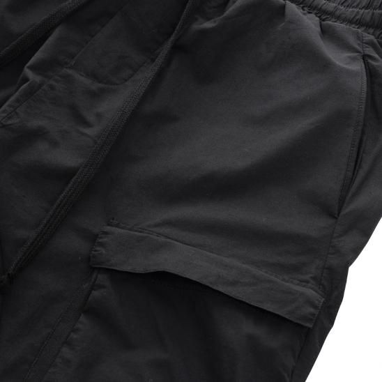 THOM/KROM | MENS HOSE/TROUSERS WORKED/GEWIRKT / BLACK