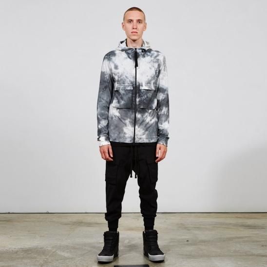 THOM/KROM | MENS HOSE/TROUSERS WORKED/GEWIRKT / BLACK