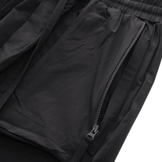 THOM/KROM | MENS HOSE/TROUSERS WORKED/GEWIRKT / BLACK