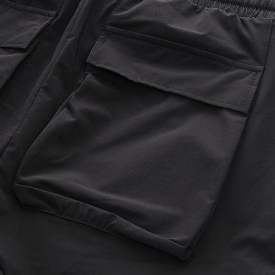 THOM/KROM | MENS HOSE/TROUSERS WORKED/GEWIRKT / BLACK