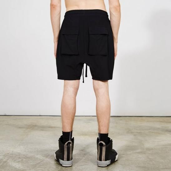 THOM/KROM | MENS HOSE/TROUSERS WORKED/GEWIRKT / BLACK