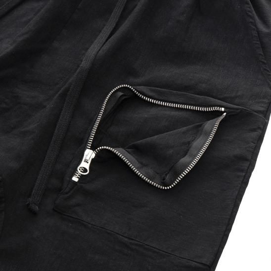 THOM/KROM | MENS HOSE/TROUSERS WORKED/GEWIRKT / BLACK