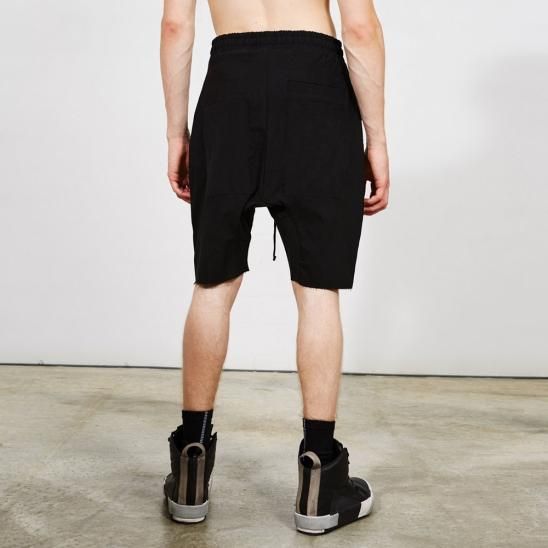 THOM/KROM | MENS HOSE/TROUSERS WORKED/GEWIRKT / BLACK