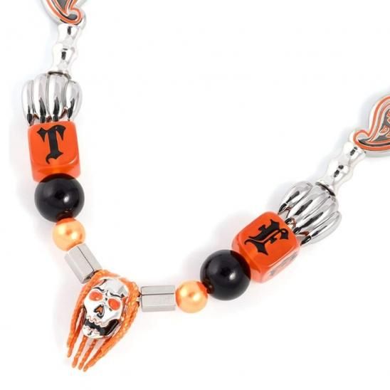 *EVAE+MOB | EVAE+ X TYGA NECKLACE / ORANGE