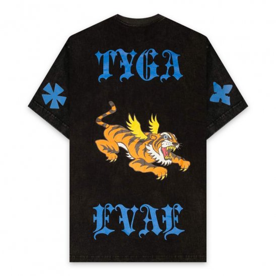 *EVAE+MOB | EVAE+ X TYGA COLLABORATION T-SHIRT / BLACK