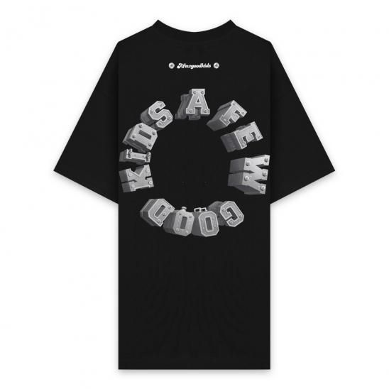 A FEW GOOD KIDS | METAL LOGO TEE / BLACK