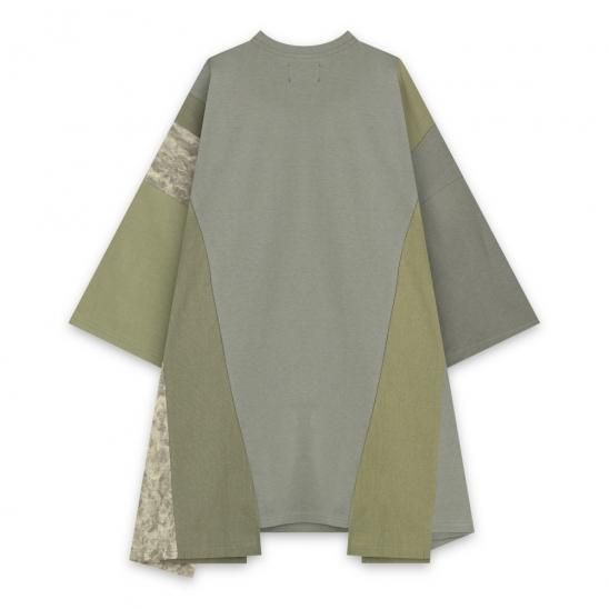 AJOBYAJO | AJO OVERSIZED MIXED T-SHIRT / KHAKI