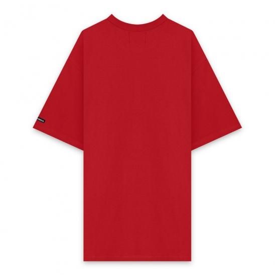 AJOBYAJO | STAR EMBOSSED T-SHIRT / RED