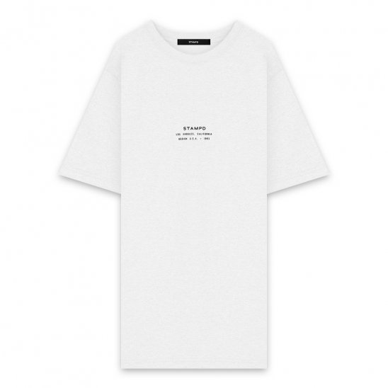 STAMPD | STACKED LOGO PERFECT TEE / WHITE