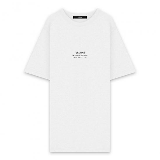 STAMPD | STACKED LOGO PERFECT TEE / WHITE