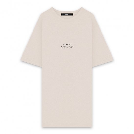 STAMPD | STACKED LOGO PERFECT TEE / SAND
