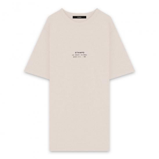 STAMPD | STACKED LOGO PERFECT TEE / SAND