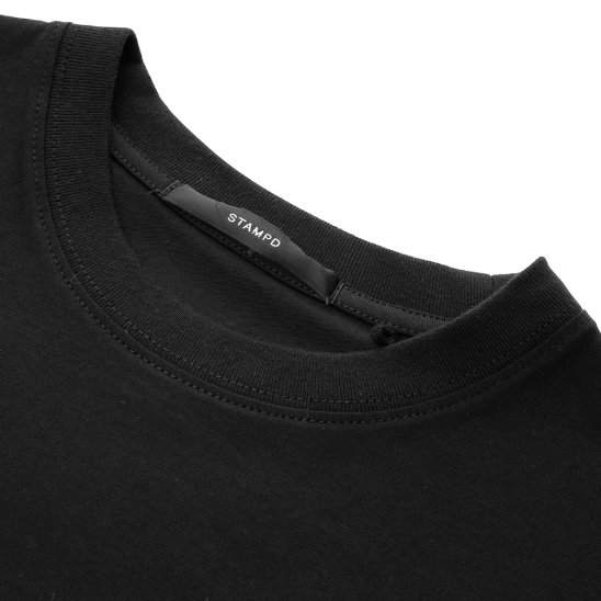 STAMPD | DOUBLE LAYER RELAXED TEE / BLACK